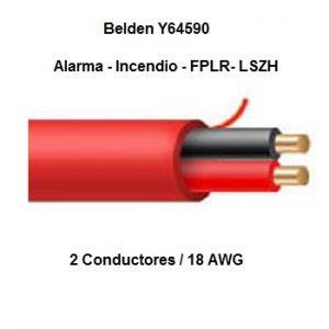 Cable Y64590 UL 2C/18AWG LSZH Belden