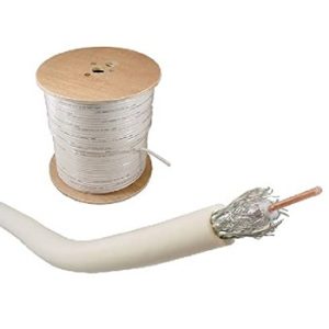 Coaxial RG6U Malla Al+Foil CATV Blanco Sku 1700230