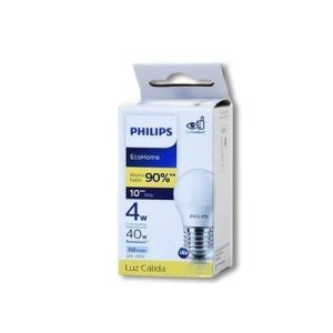 EcoHome LedBulb 4W E27 3000K G45 Philips Sku 2121236