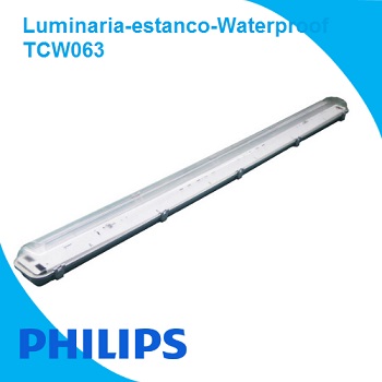 Luminaria Hermetica Led Watreproof TCW063 2XTLed-Philips 919053055550