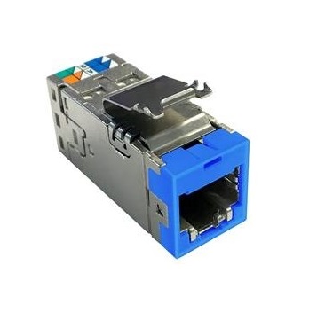 Módulo RJ45 Cat6A Shld Recta Azul Commscope Sku 4000065